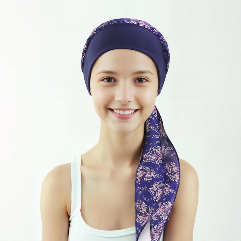 Belleshow Chemo Headwear Turbans for Women, Cancer Head Scarf, Headwear Coverings Caps, Head Wraps for Cancer Patients - Image 2